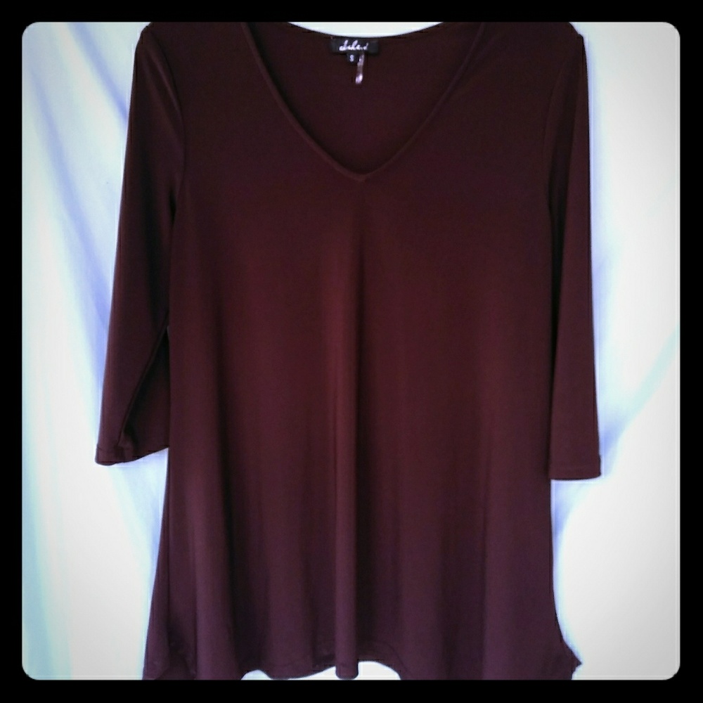 alisha d top  EUC!!! brown sz S PRICE IS FIRM